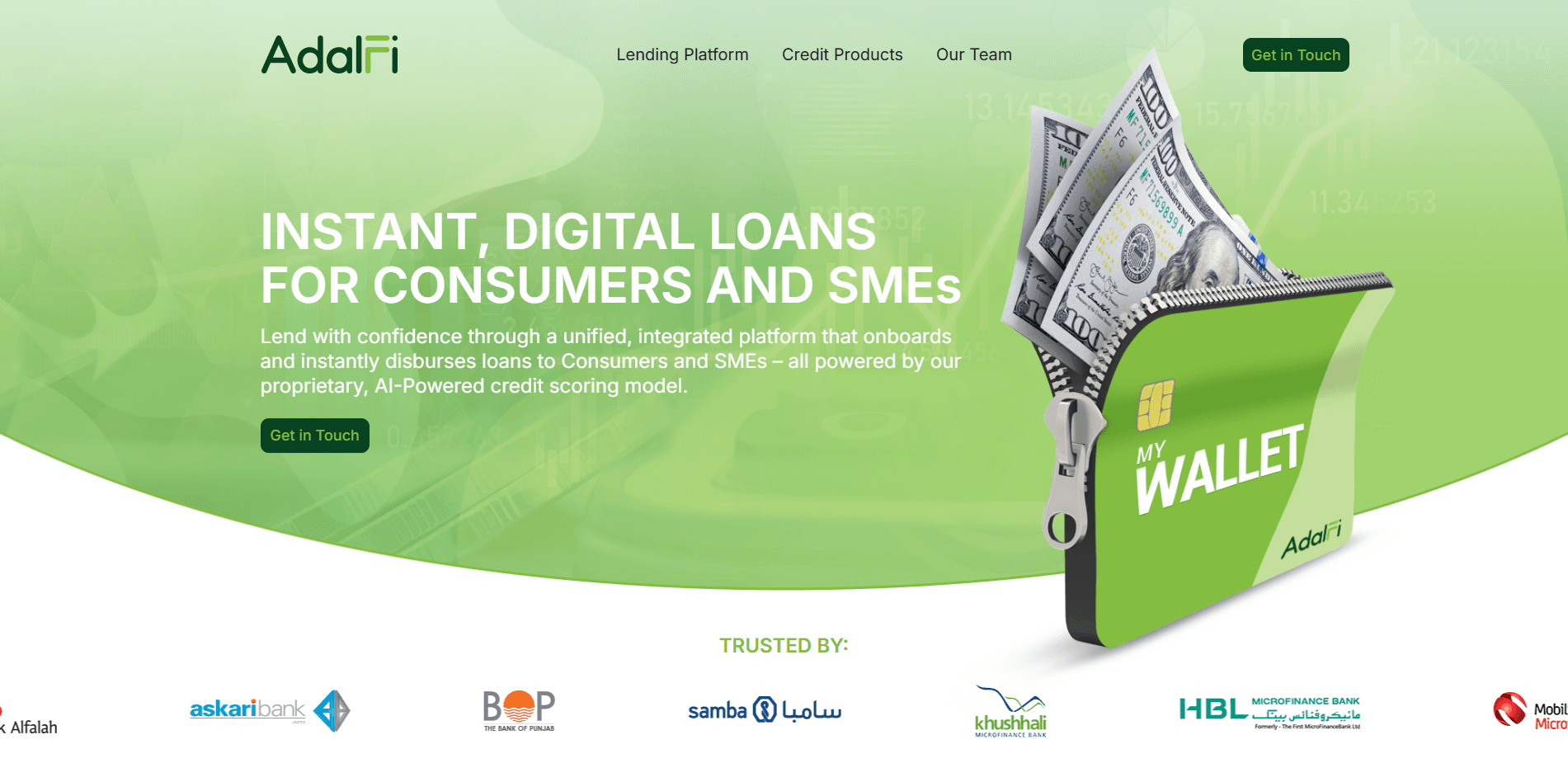 AdalFi | Digital Lending Platform